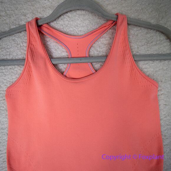 Ivivva *discoloration* tank top orange red, women size 12 - Picture 2 of 14